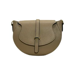 Sac bandoulière - Cuir Grainé Madelena Taupe
