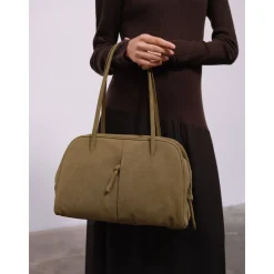 Sac Brooklyn Bag - Suede - Khaki