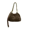Sac Cuir Suede - Plissa M Taupe