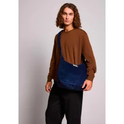 Sac hobo Claire - Velours Marine