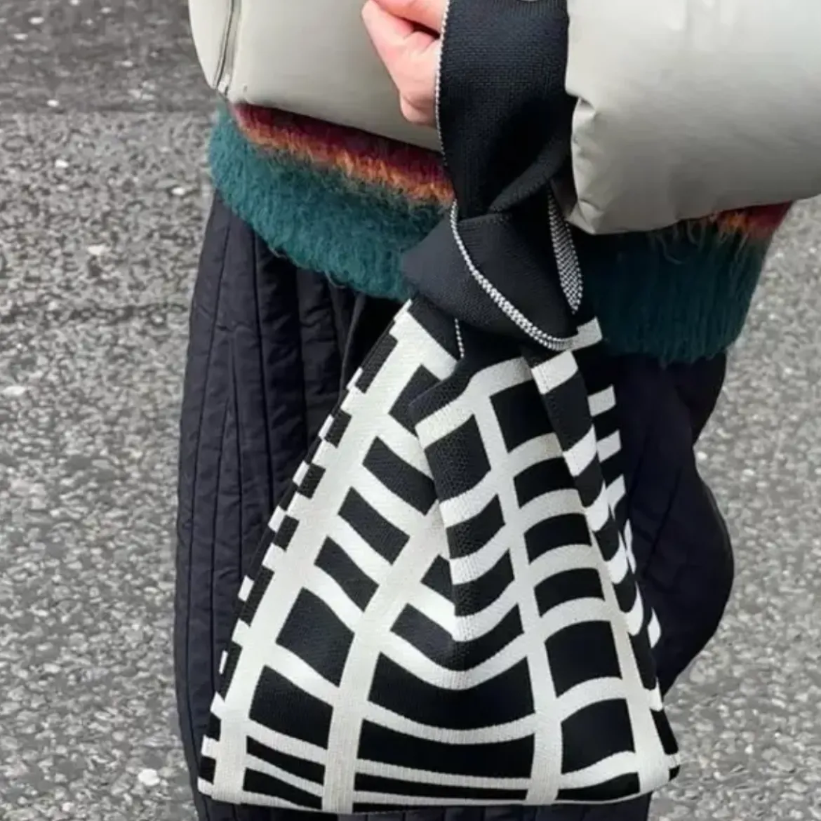 Sac Maille - Graphic Grid Noir