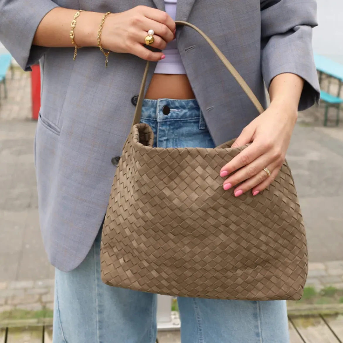 Sac à main Dagmar - Mat Taupe