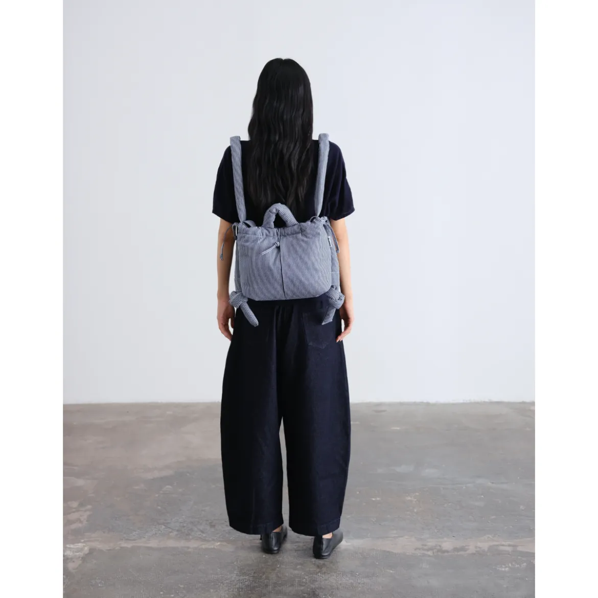 Sac Ona - Compact Cotton Navy Stripe