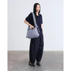 Sac Ona - Compact Cotton Navy Stripe