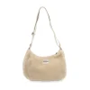 Sac Rosa Teddy en fourrure - Beige