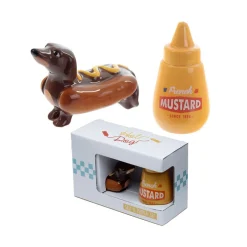 Salière & Poivrière Chien Saucisse Moutarde