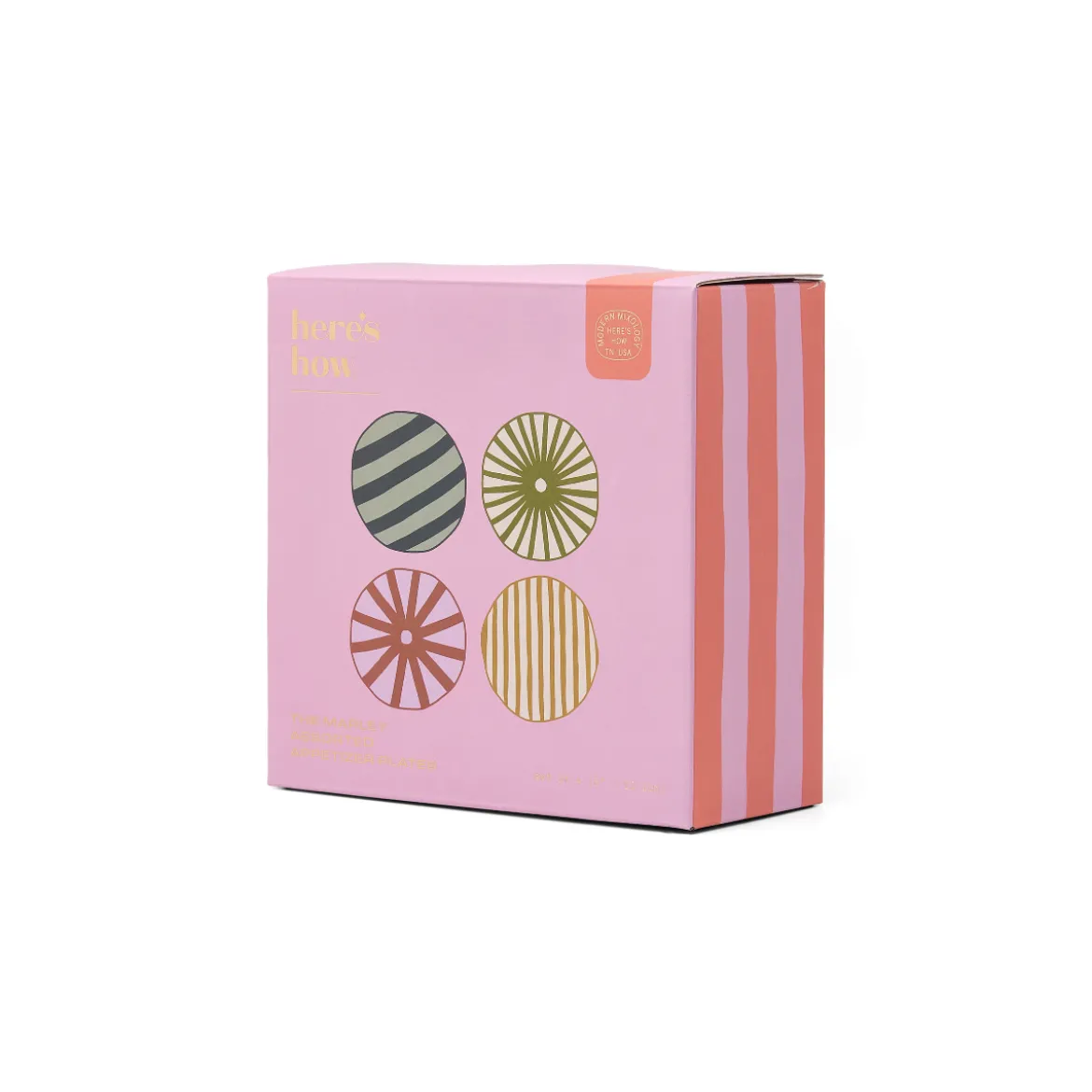 Set de 4 assiettes Aperitif Marley