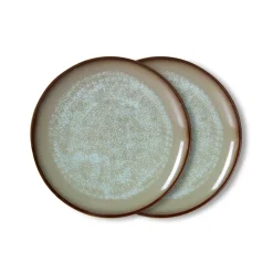 Set de 2 assiettes à dîner 70s Ceramics - Contrast