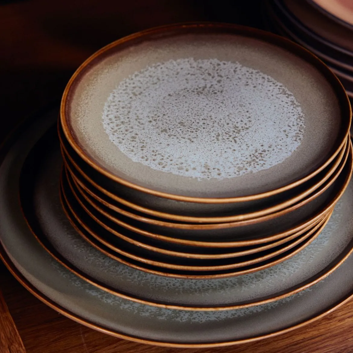 Set de 2 assiettes à dîner 70s Ceramics - Contrast