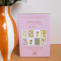 Set de 8 Cartes à peindre par numéro - Rétro déco