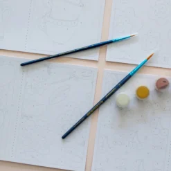 Set de 8 Cartes à peindre par numéro - Rétro déco