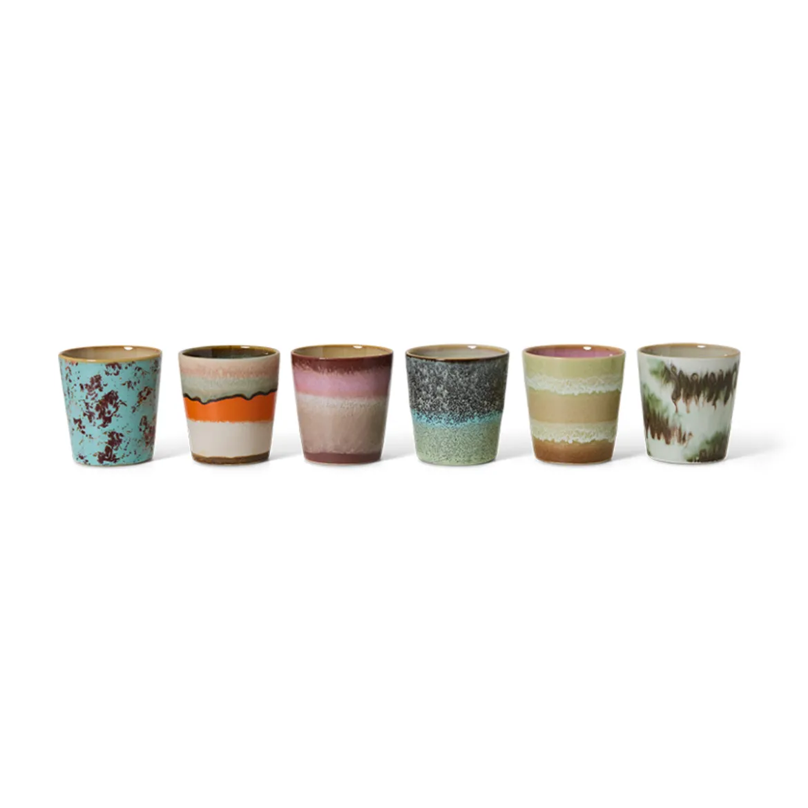 Set de 6 coffee mugs 70s S Surreal