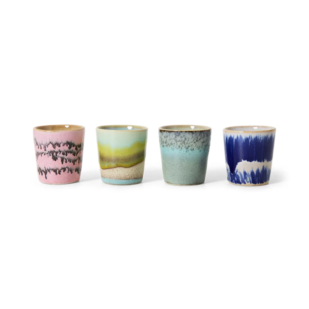Set de 4 coquetiers 70s Vibrance