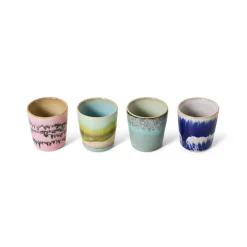 Set de 4 coquetiers 70s Vibrance