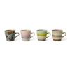 Set de 4 mugs Americano 70s Rococo