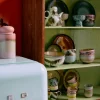 Set de 4 mugs café 70s Abrastract