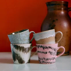 Set de 4 mugs cappucino 70s Dada