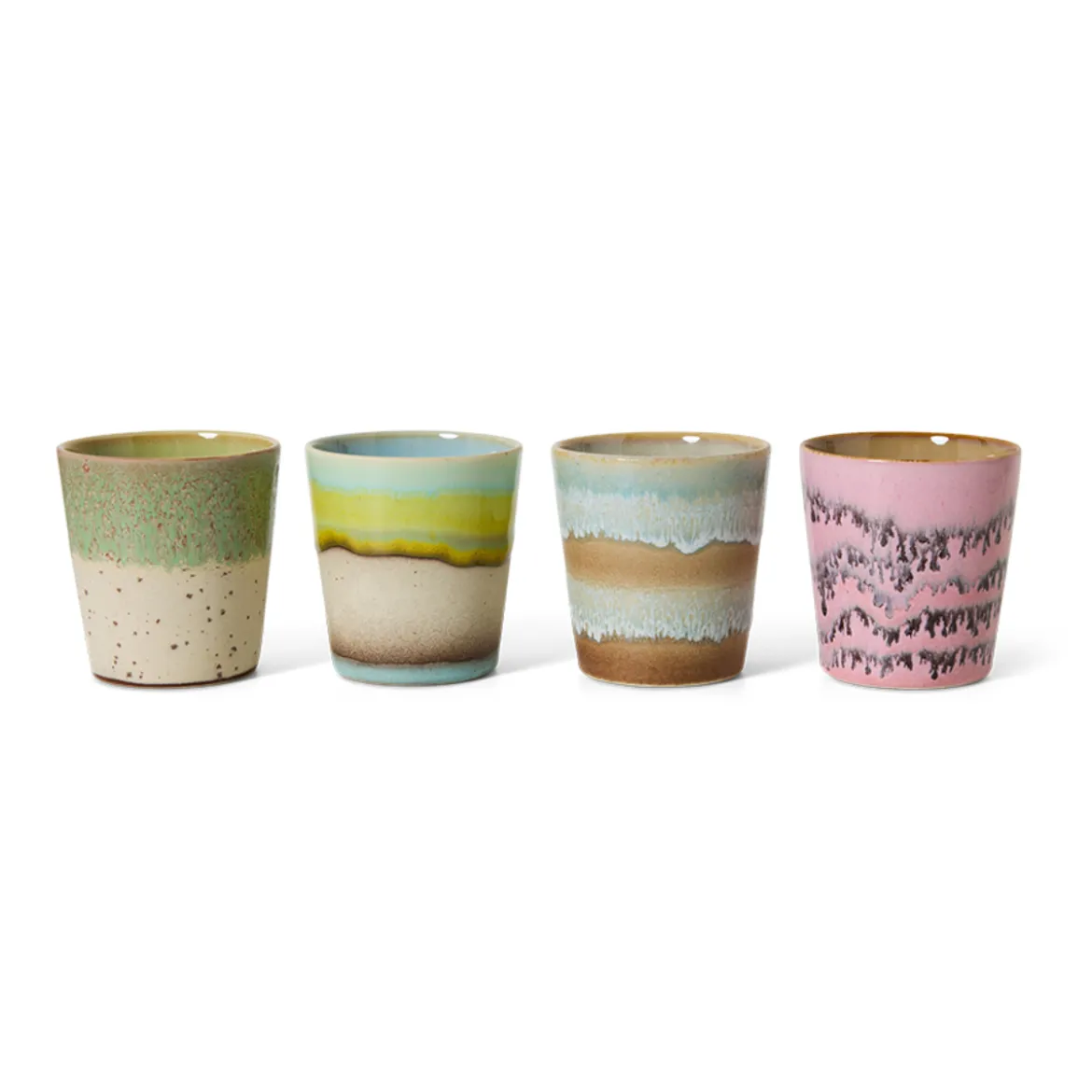 Set de 4 mugs Coffee 70s Pop Art