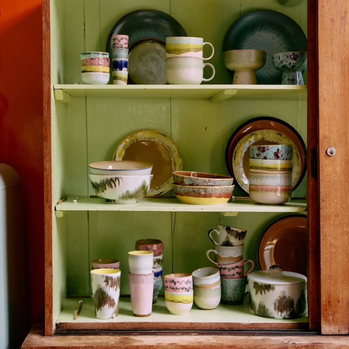 Set de 2 mugs latte 70s Fresco