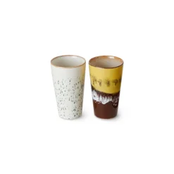 Set de 2 mugs 70s ceramics brine