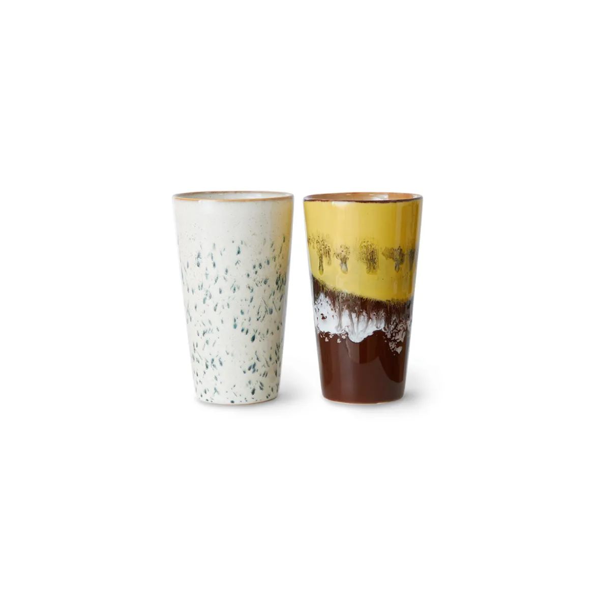 Set de 2 mugs 70s ceramics brine