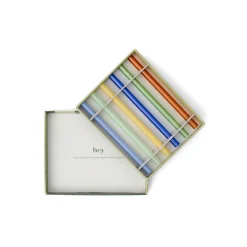 Set de 6 pailles Colorées en Verre Whistler
