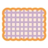 Set de table Biscotti à Carreaux - 38 cm x 48 cm - Lilas & Orange
