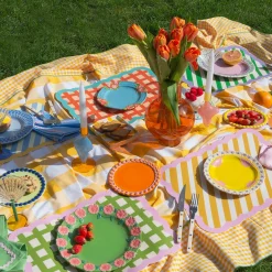 Set de table Biscotti à Carreaux - 38 cm x 48 cm - Kaki & Rose