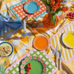 Set de table Biscotti à Carreaux - 38 cm x 48 cm - Kaki & Rose