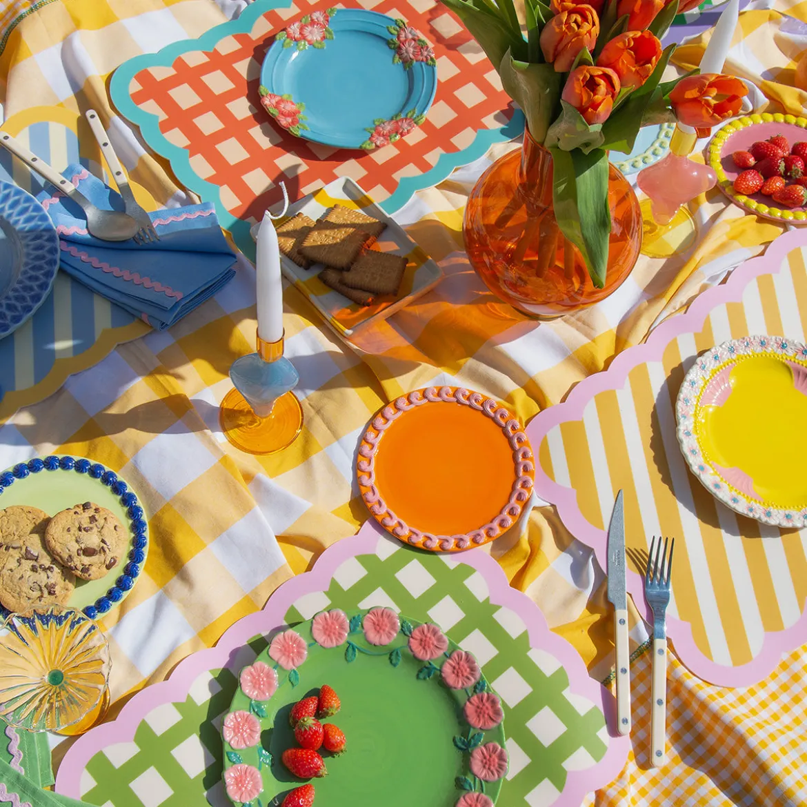 Set de table Biscotti à Carreaux - 38 cm x 48 cm - Kaki & Rose