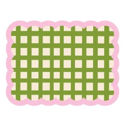 Set de table Biscotti à Carreaux - 38 cm x 48 cm - Kaki & Rose