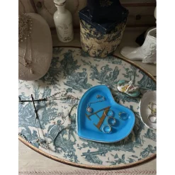 Set de table ovale Offrande à l'amour - Toile de Jouy