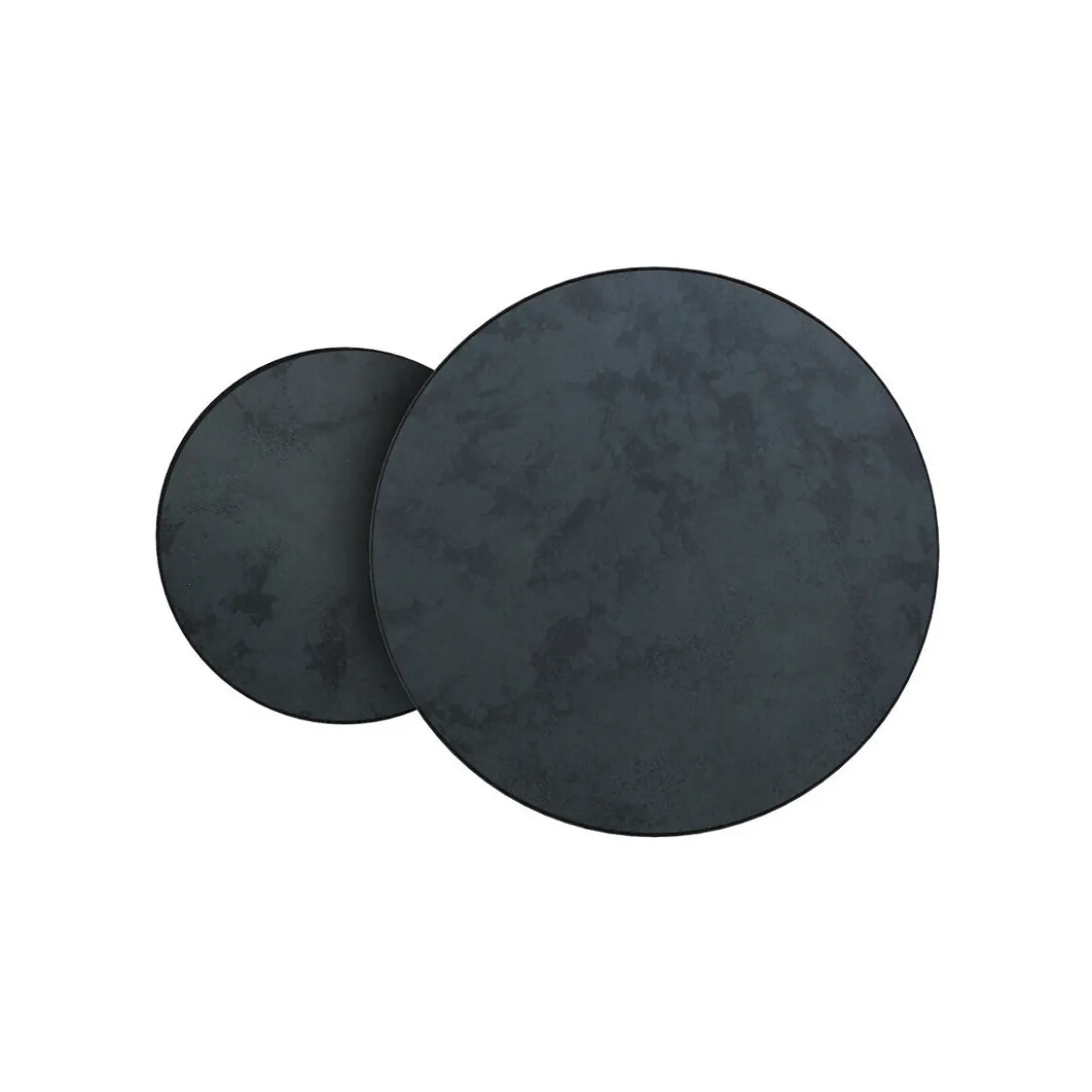 Set de 2 tables tables gigognes Nesting - Charcoal - Ø 92 cm