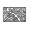 Set de table vinyle plan de Paris Turgot - La Bastille