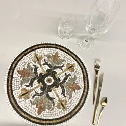 Set de table Vinyle Rond Mosaïque - Helena