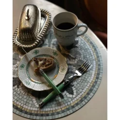 Set de table Vinyle Rond Mosaïque - Amanda