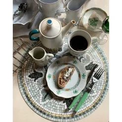 Set de table Vinyle Rond Mosaïque - Amanda