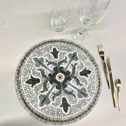 Set de table Vinyle Rond Mosaïque - Amanda