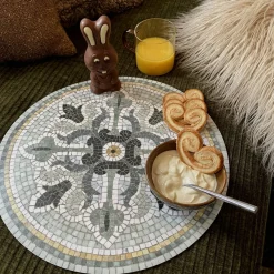 Set de table Vinyle Rond Mosaïque - Amanda