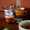 Set de 4 Tasses Americano 70's Friction en céramique