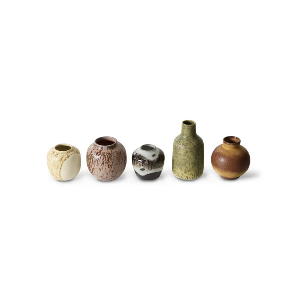 Set de 5 vases S 70s Ceramics