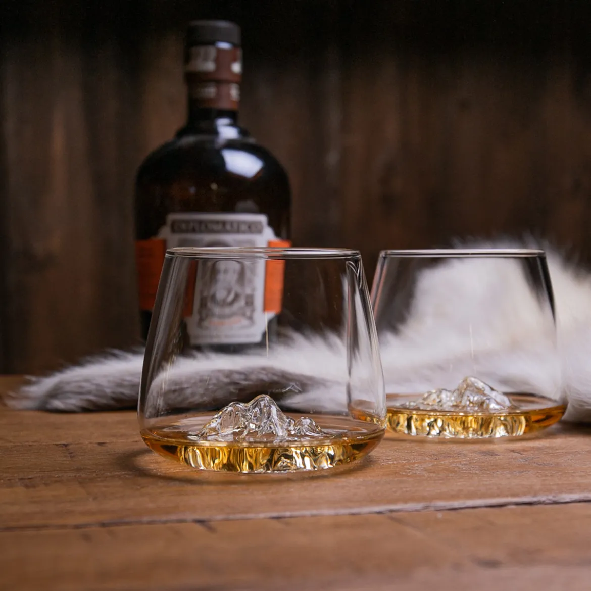 Set de 2 verres topographic Everest & Mont Blanc