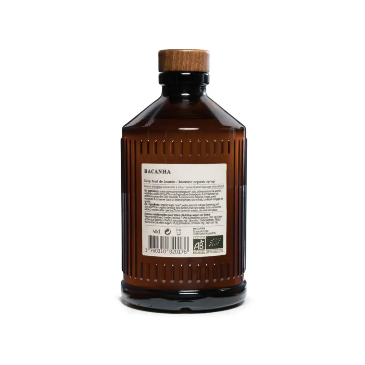 Sirop Brut de Jasmin Bio - 400 ml