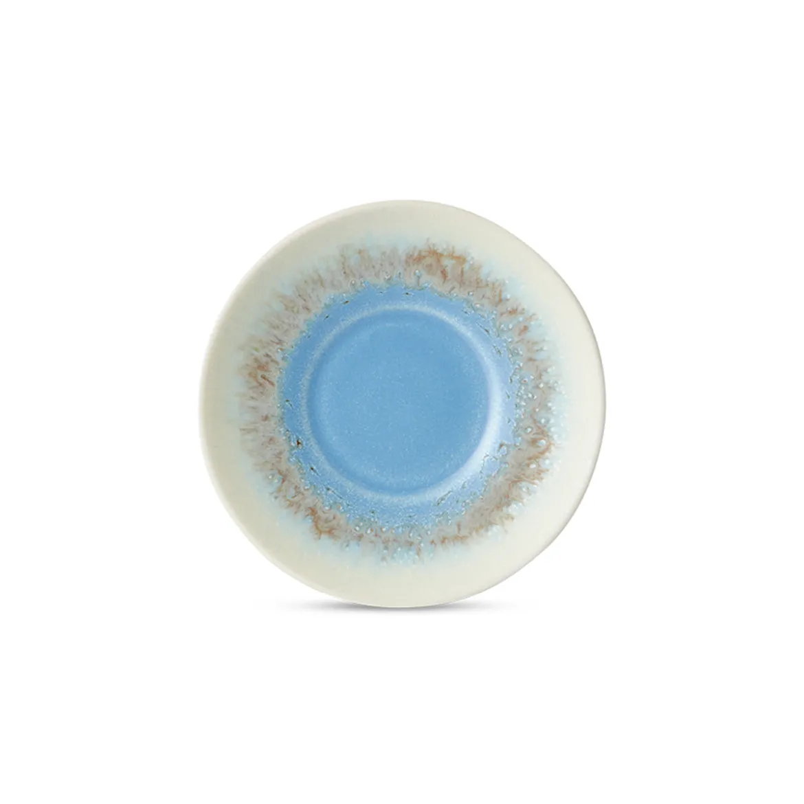 Soucoupe Azure 70's en Ceramique - Ø 11.5 cm