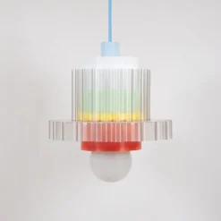 Suspension Gigi n°5 - Cable Bleu Ciel