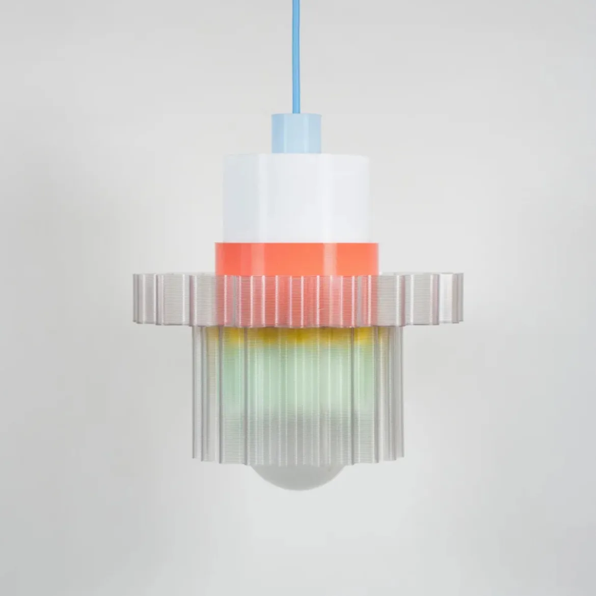 Suspension Gigi n°5 - Cable Bleu Ciel