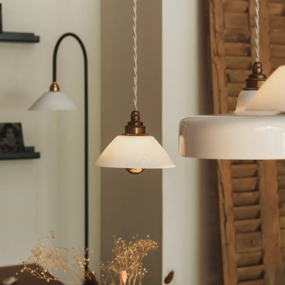Suspension Pitchoun en Porcelaine biscuit