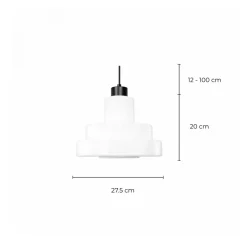 Suspension Retro - Foza blanc