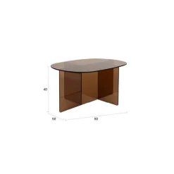 Table basse Linea Brown