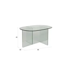Table basse Linea Transparent